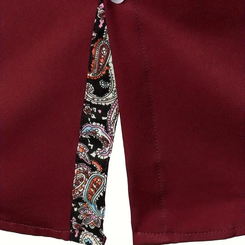 Chemise Longue À Col Classique avec Manches Longues pour Homme | Idéale pour Bureau Et Sorties