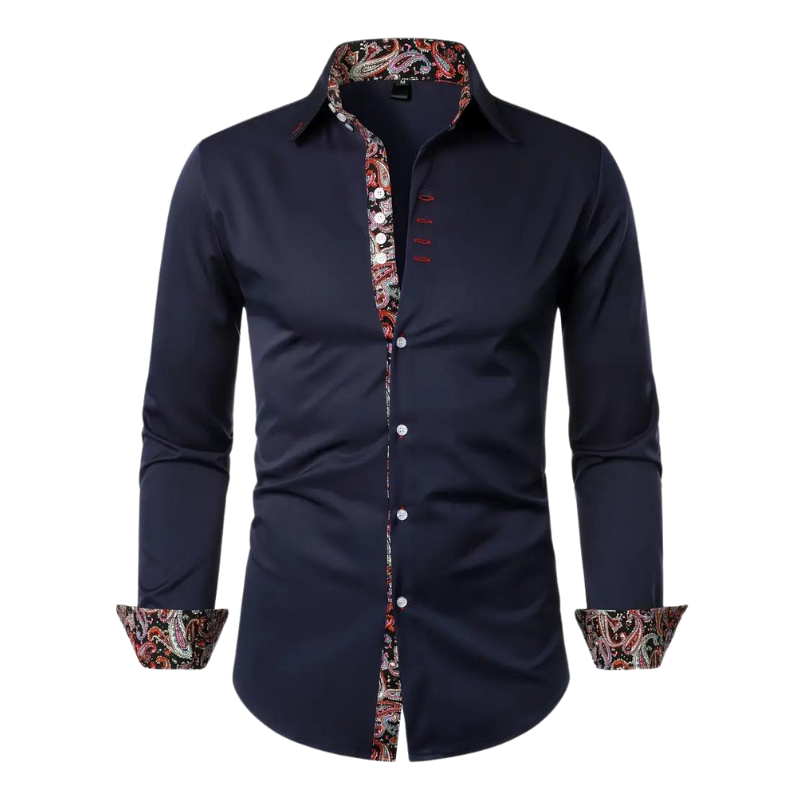 Chemise Longue À Col Classique avec Manches Longues pour Homme | Idéale pour Bureau Et Sorties