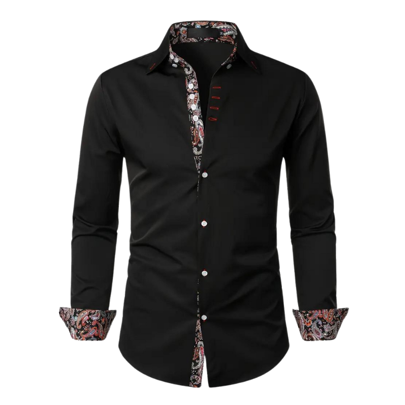 Chemise Longue À Col Classique avec Manches Longues pour Homme | Idéale pour Bureau Et Sorties