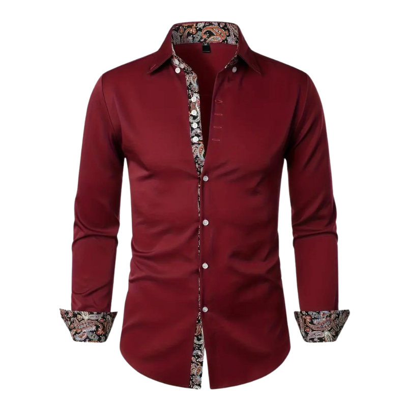 Chemise Longue À Col Classique avec Manches Longues pour Homme | Idéale pour Bureau Et Sorties