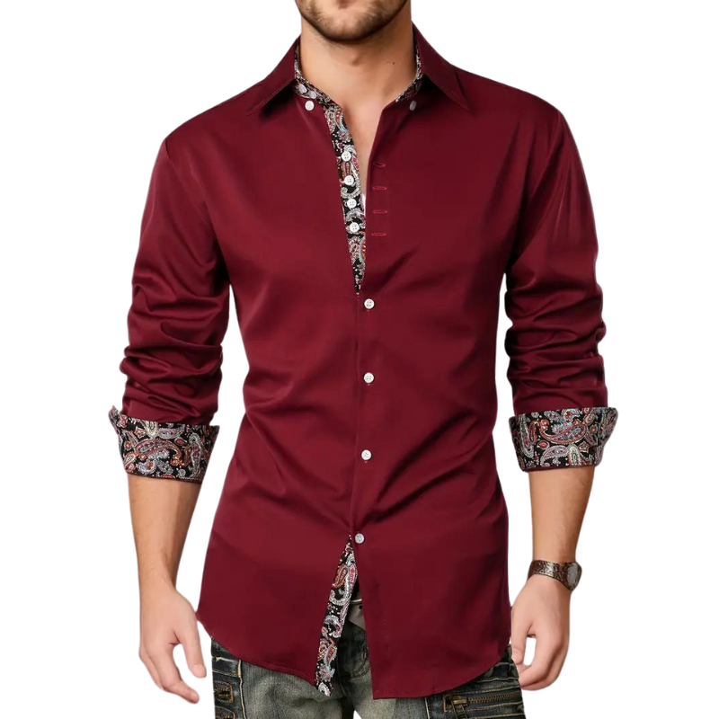 Chemise Longue À Col Classique avec Manches Longues pour Homme | Idéale pour Bureau Et Sorties