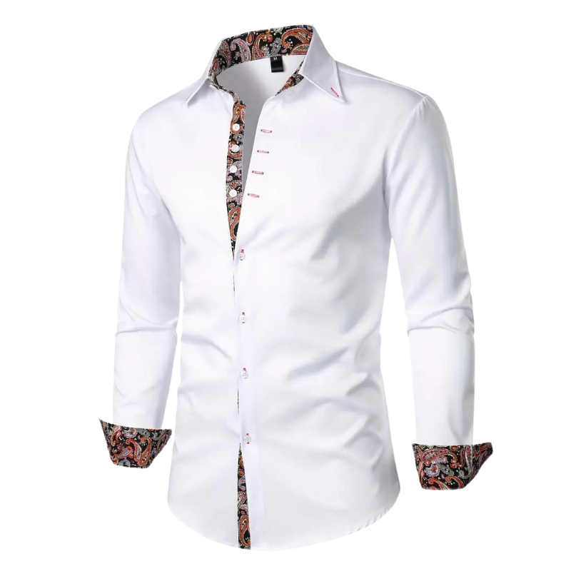 Chemise Longue À Col Classique avec Manches Longues pour Homme | Idéale pour Bureau Et Sorties
