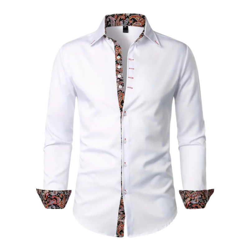 Chemise Longue À Col Classique avec Manches Longues pour Homme | Idéale pour Bureau Et Sorties