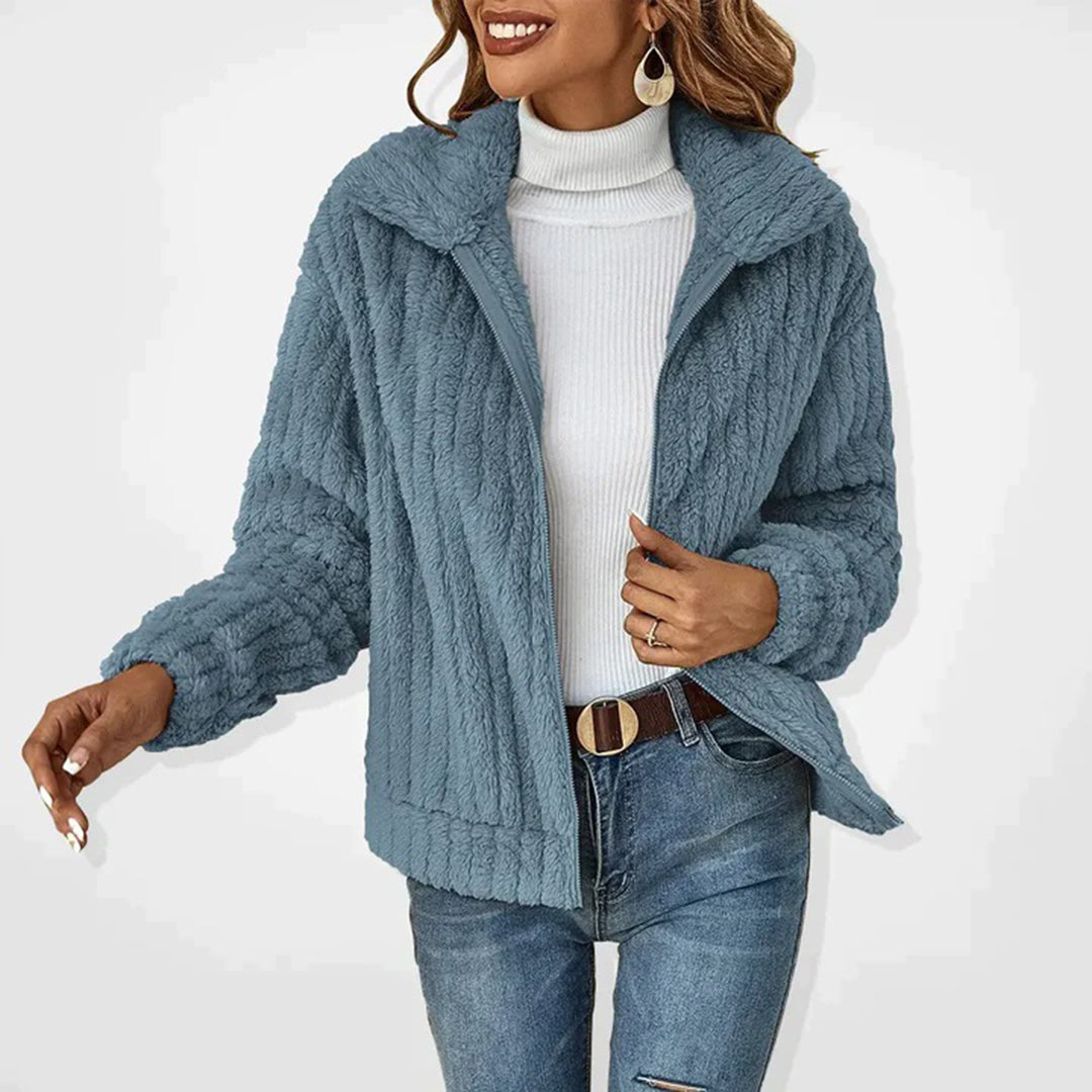 Gilet Long avec Col Montant pour Femme | Idéal pour Automne et Journées Fraîches