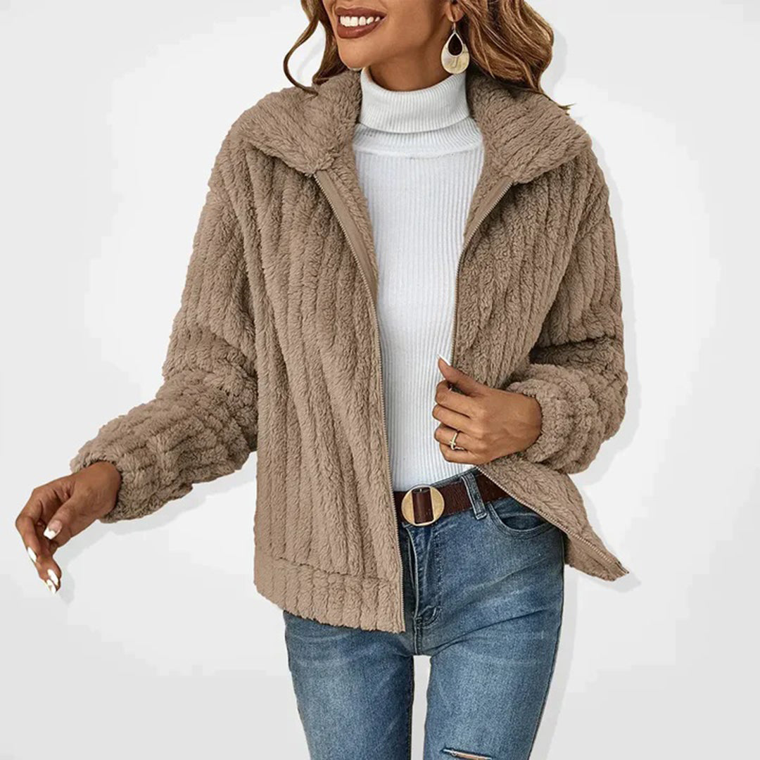 Gilet Long avec Col Montant pour Femme | Idéal pour Automne et Journées Fraîches