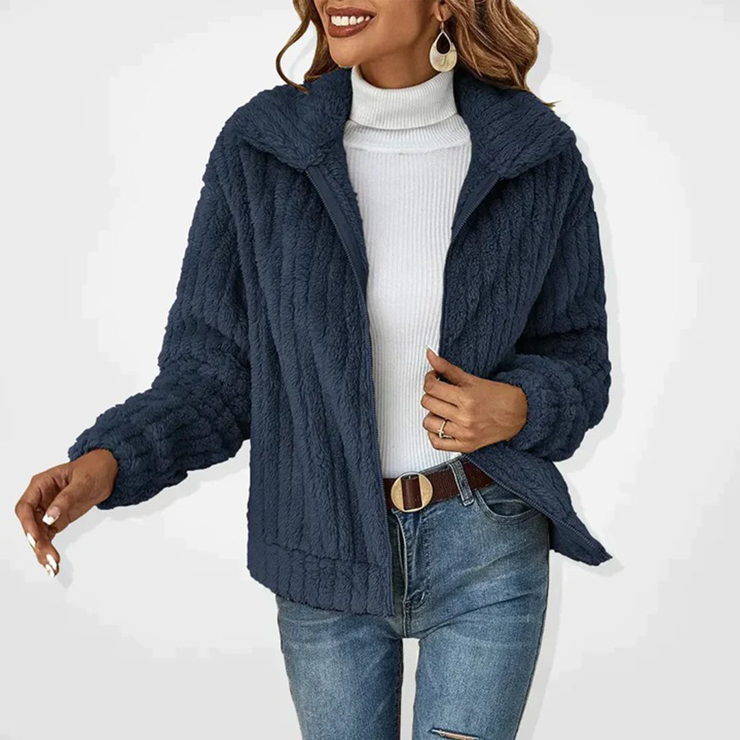 Gilet Long avec Col Montant pour Femme | Idéal pour Automne et Journées Fraîches