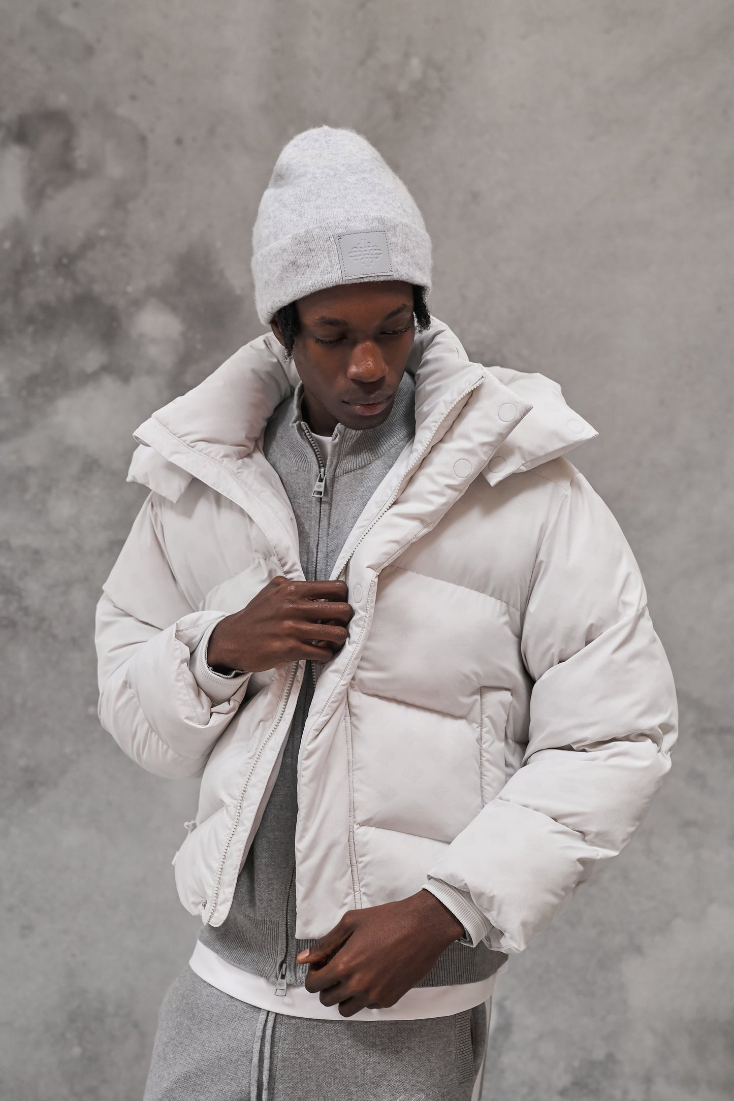 Puffer Matelassé à Capuche Amovible Avec Col Montant Pour Homme | Idéal Pour l’Hiver