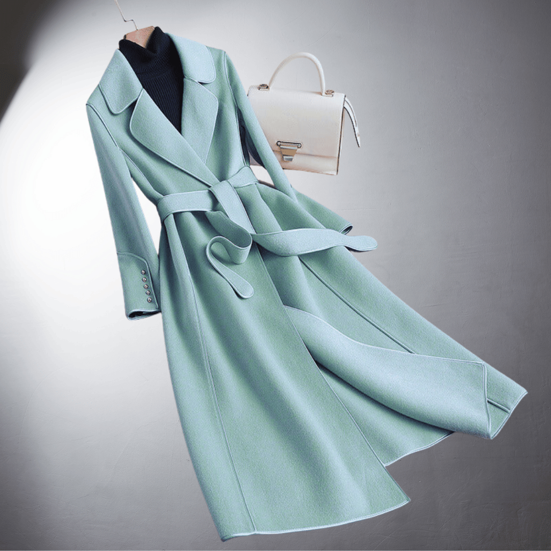Manteau Long avec Silhouette Classique et Détails Modernes pour Femme | Idéal pour l’Hiver
