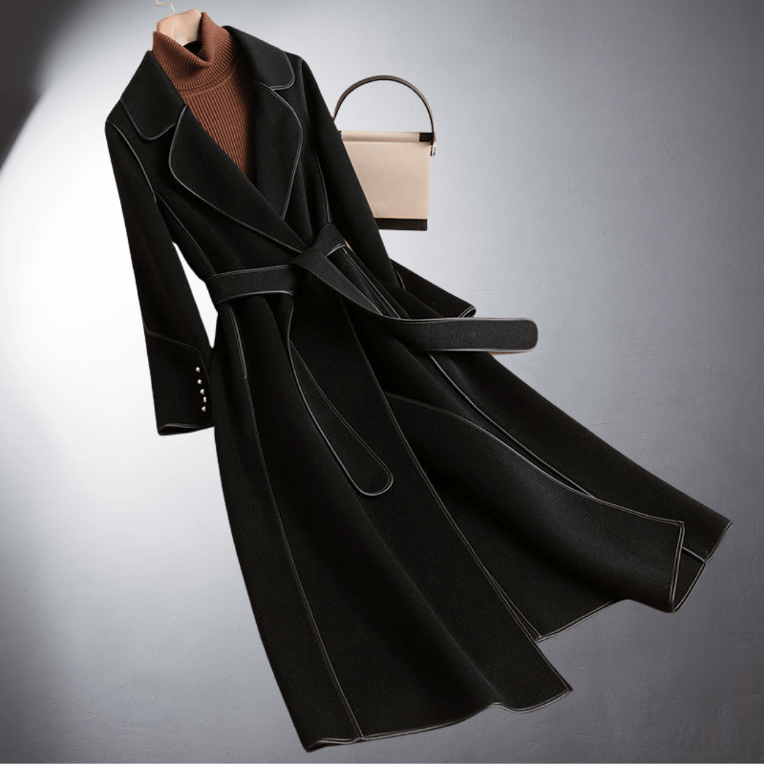 Manteau Long avec Silhouette Classique et Détails Modernes pour Femme | Idéal pour l’Hiver