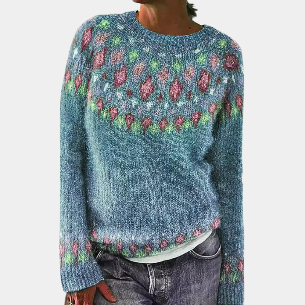 Pull pour Femme Avec Imprimé Et Coupe Classique | Idéal pour L’Hiver