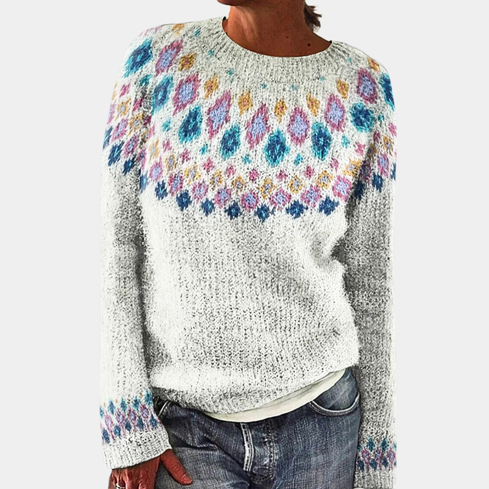 Pull pour Femme Avec Imprimé Et Coupe Classique | Idéal pour L’Hiver