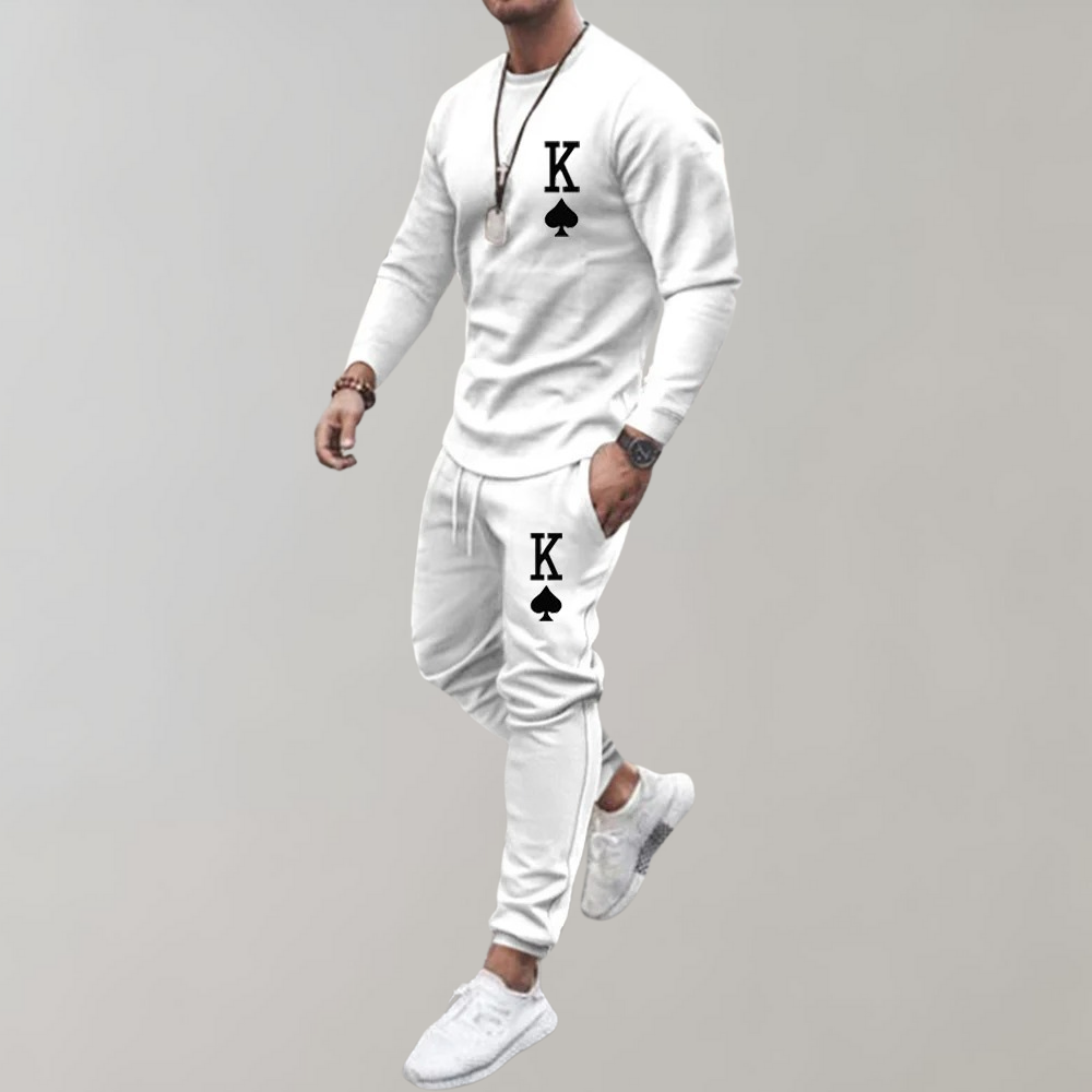 Survêtement avec Motif Imprimé pour Homme | Idéal pour Le Sport Et Les Loisirs