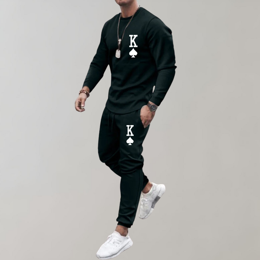 Survêtement avec Motif Imprimé pour Homme | Idéal pour Le Sport Et Les Loisirs