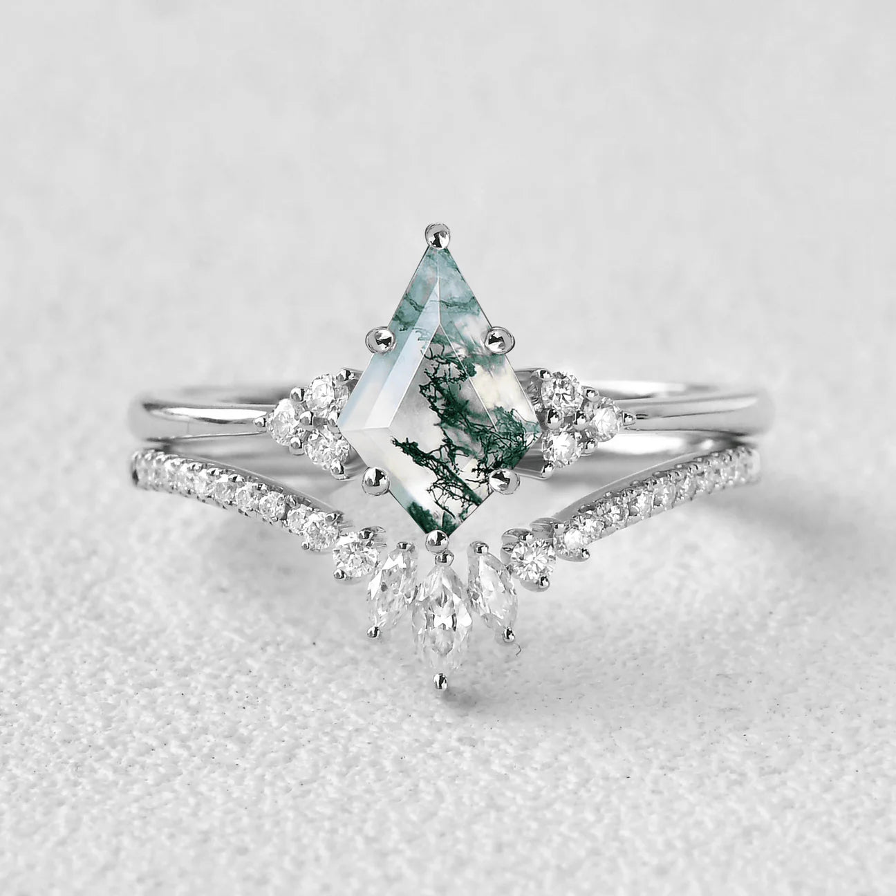 Bague Classique avec Pierre Naturelle pour Adulte | Idéale pour les Occasions Spéciales