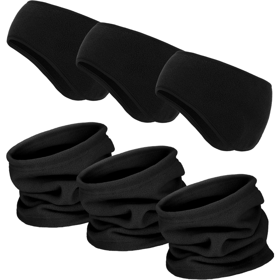 Ensemble Hiver 6-en-1 avec Bandeaux et Cache-Cous pour Adultes | Idéal pour les Activités Extérieures