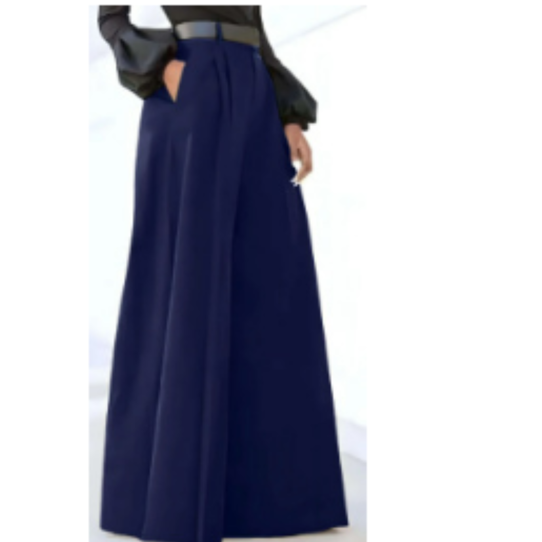 Pantalon Taille Haute à Jambe Large pour Femme | Idéal pour un Usage Quotidien