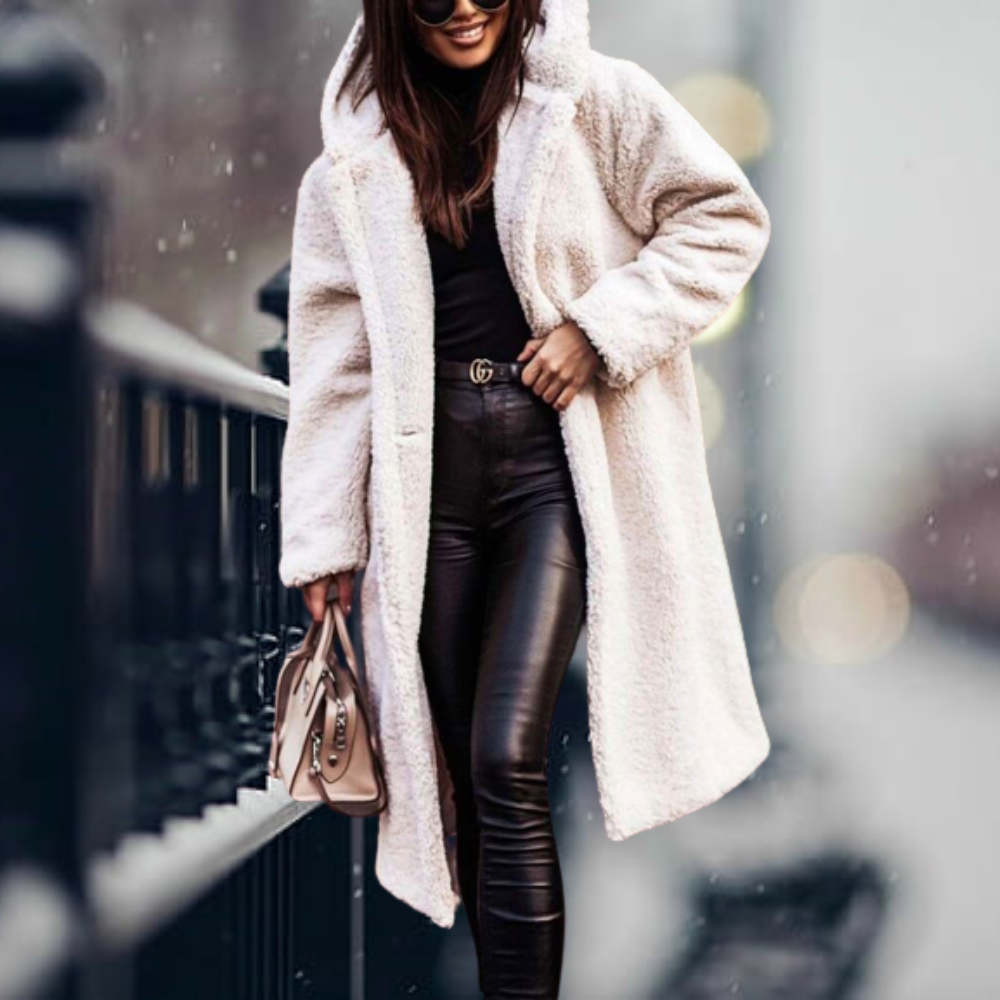 Manteau Long avec Capuche et Coupe Oversize pour Femme | Idéal pour l’Hiver