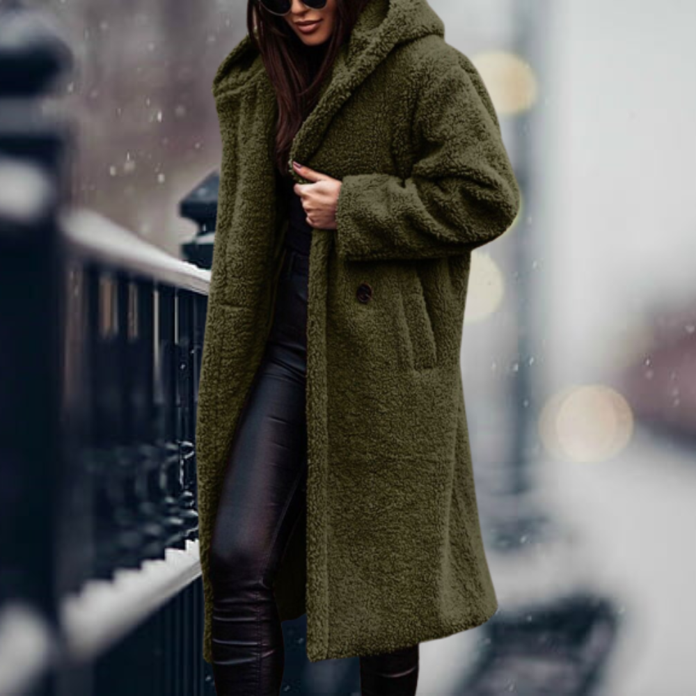 Manteau Long avec Capuche et Coupe Oversize pour Femme | Idéal pour l’Hiver