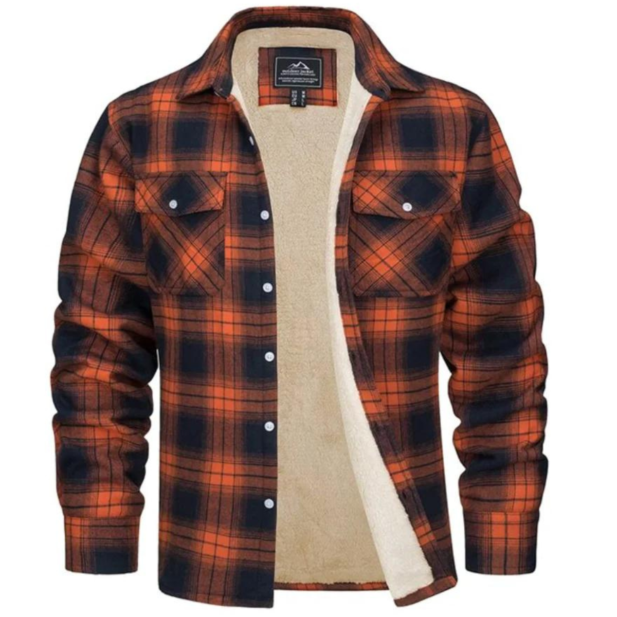 Veste à Carreaux avec Doublure Intérieure et Poches pour Hommes | Idéale pour Automne et Hiver