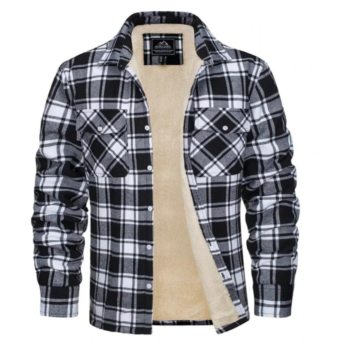 Veste à Carreaux avec Doublure Intérieure et Poches pour Hommes | Idéale pour Automne et Hiver
