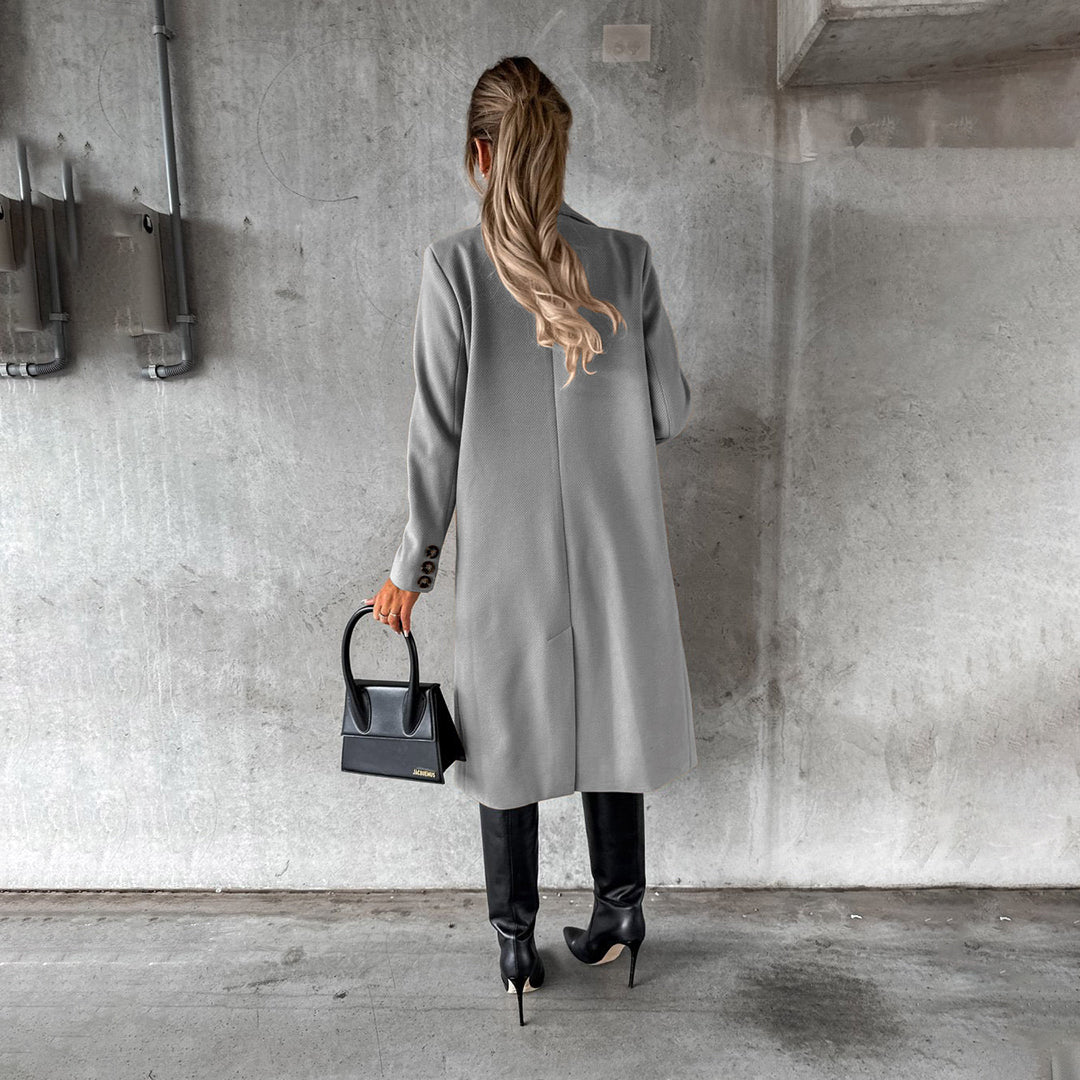 Manteau Long à Col Classique pour Femme | Idéal pour l’Hiver