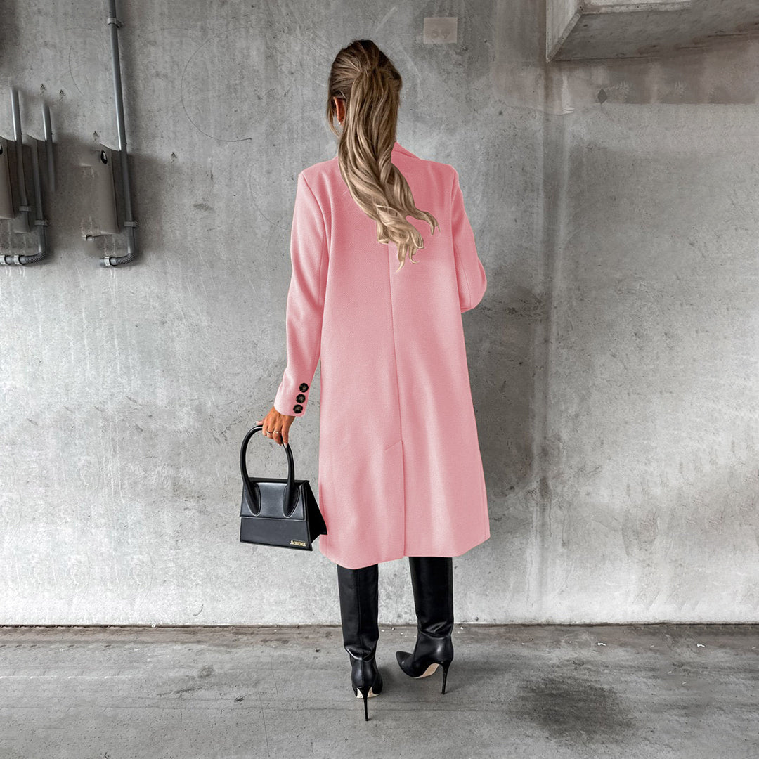 Manteau Long à Col Classique pour Femme | Idéal pour l’Hiver