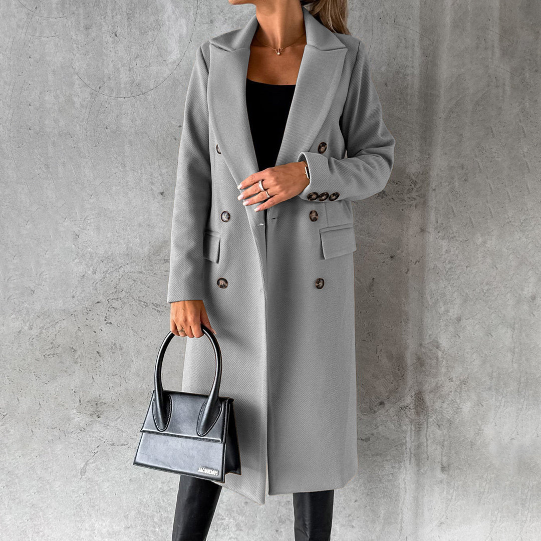 Manteau Long à Col Classique pour Femme | Idéal pour l’Hiver