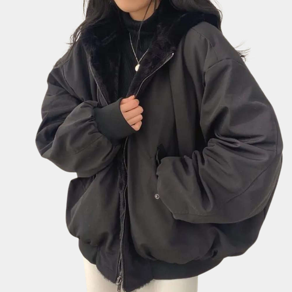 Veste Courte avec Capuche et Doublure pour Femme | Idéale pour l’Hiver