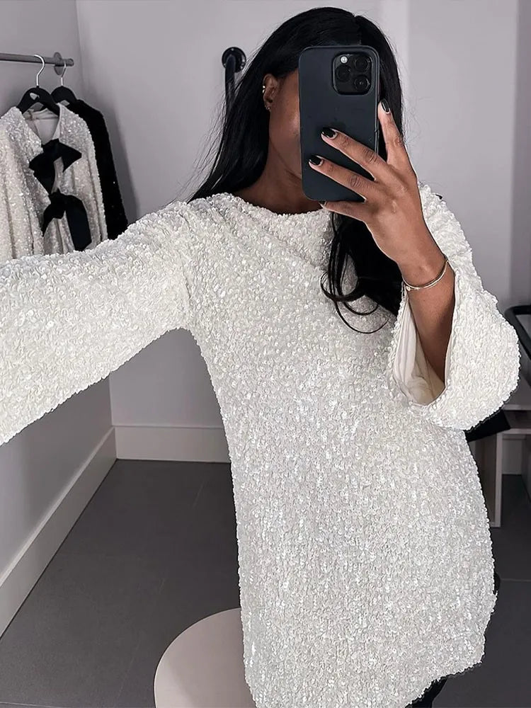 Robe De Soirée avec Finition À Sequins pour Femmes | Idéale pour Événements Formels