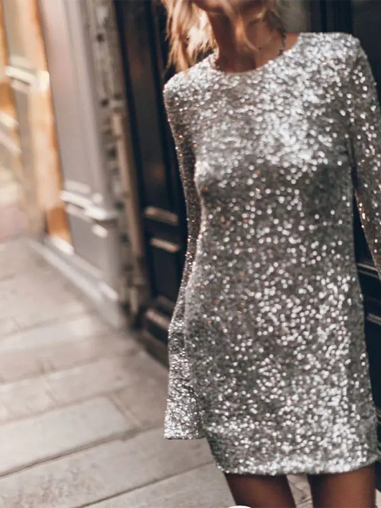 Robe De Soirée avec Finition À Sequins pour Femmes | Idéale pour Événements Formels