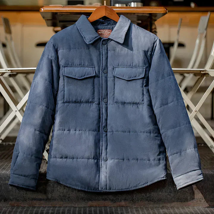 Veste D’Hiver Vintage avec Fermeture Zippée pour Adultes | Idéale pour La Saison Froide