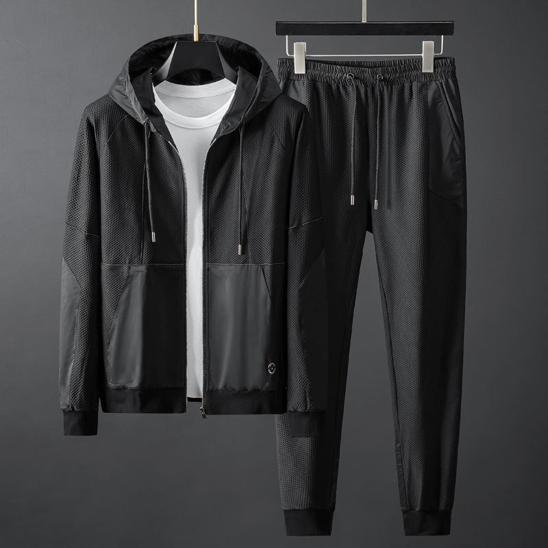 Ensemble De Survêtement Léger pour Homme avec Poches Zippées | Idéal pour Le Sport Et Les Loisirs