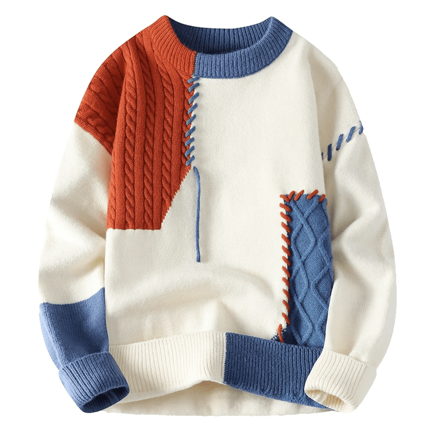 Tricot à Motifs pour Hommes avec Coupe Ajustée | Idéal pour l’Automne et l’Hiver