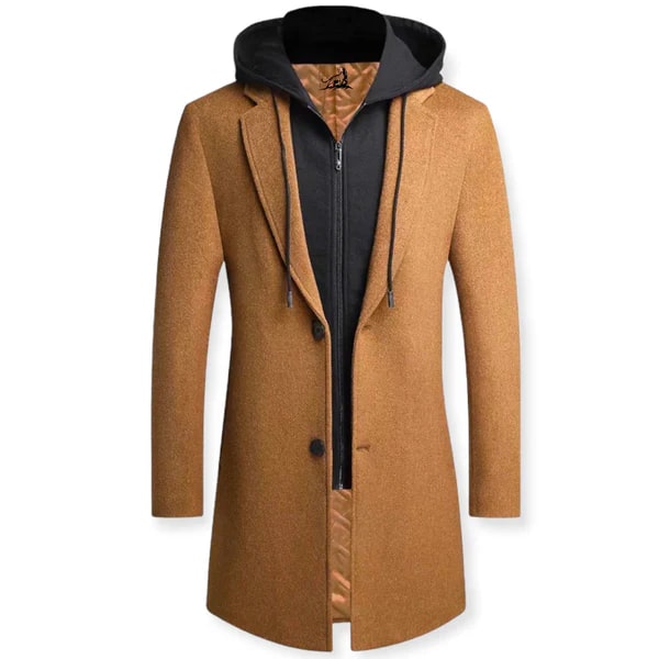 Manteau D’Automne avec Capuche Intégrée pour Homme | Idéal pour Les Occasions Décontractées Et Formelles