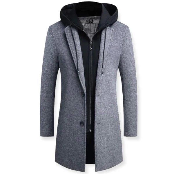 Manteau D’Automne avec Capuche Intégrée pour Homme | Idéal pour Les Occasions Décontractées Et Formelles
