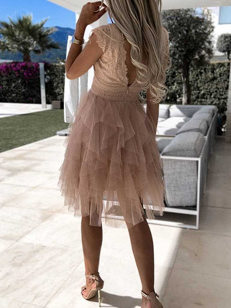 Robe de Cocktail avec Détails Froncés pour Femmes | Idéale pour les Cérémonies et Soirées