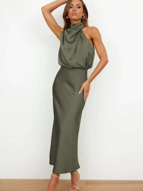 Robe Longue Chemise avec Col et Boutonnage pour Femme | Idéale pour le Travail et les Sorties d’Été