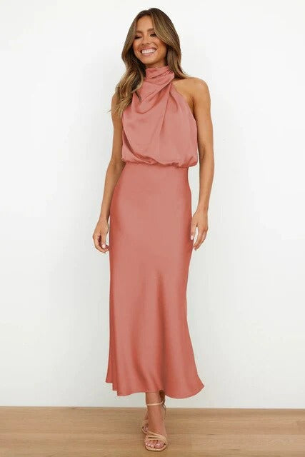 Robe Longue Chemise avec Col et Boutonnage pour Femme | Idéale pour le Travail et les Sorties d’Été