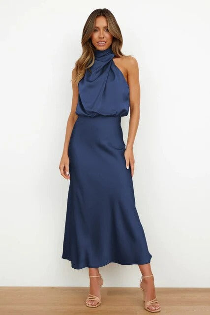 Robe Longue Chemise avec Col et Boutonnage pour Femme | Idéale pour le Travail et les Sorties d’Été