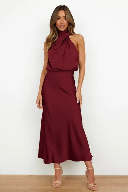 Robe Longue Chemise avec Col et Boutonnage pour Femme | Idéale pour le Travail et les Sorties d’Été