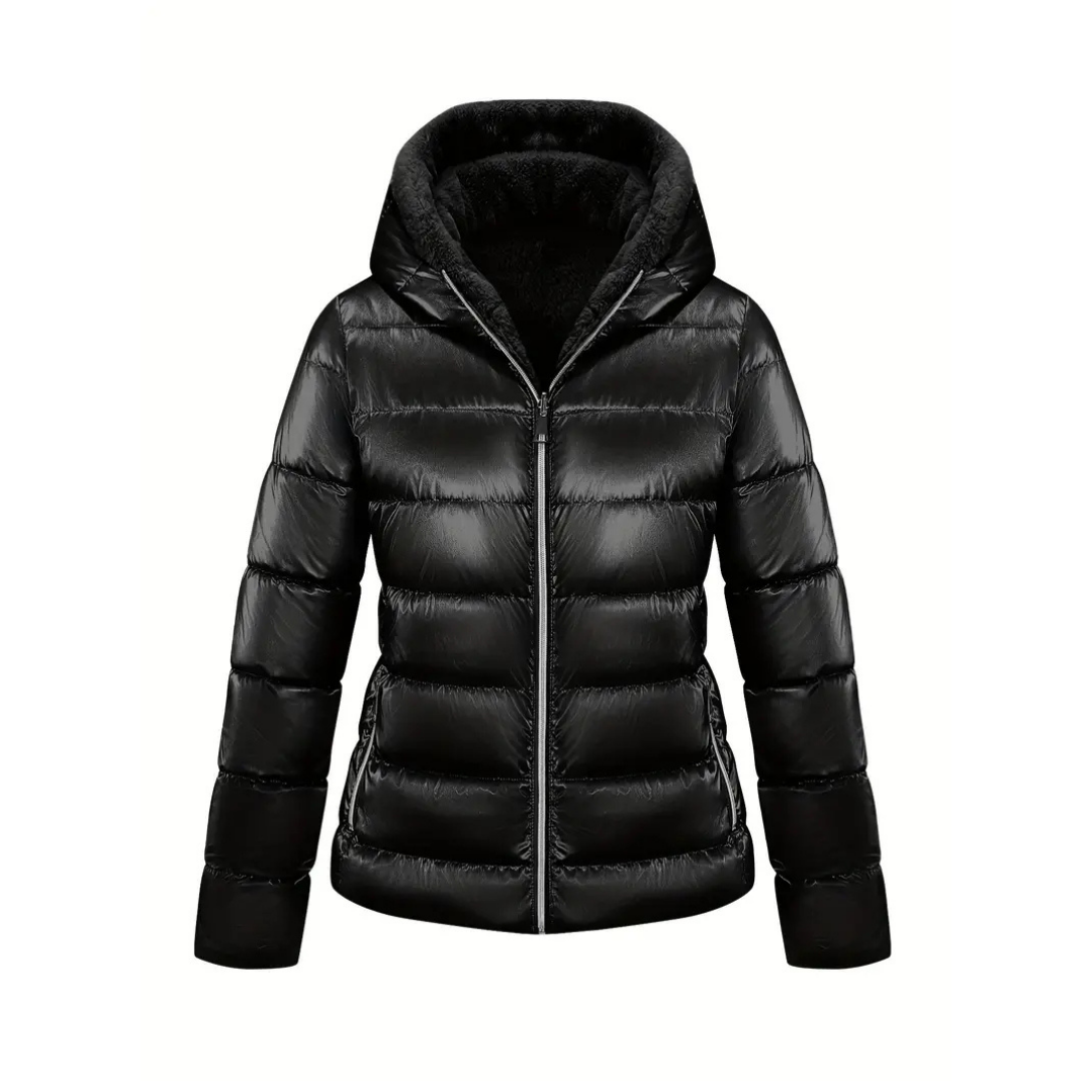 Veste d’Hiver Réversible avec Capuche pour Femmes | Idéale pour les Mois Froids