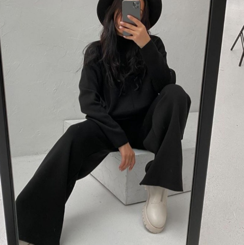 Ensemble Décontracté Deux Pièces avec Haut Ample et Pantalon Large pour Femmes | Idéal pour la Maison et les Sorties Quotidiennes