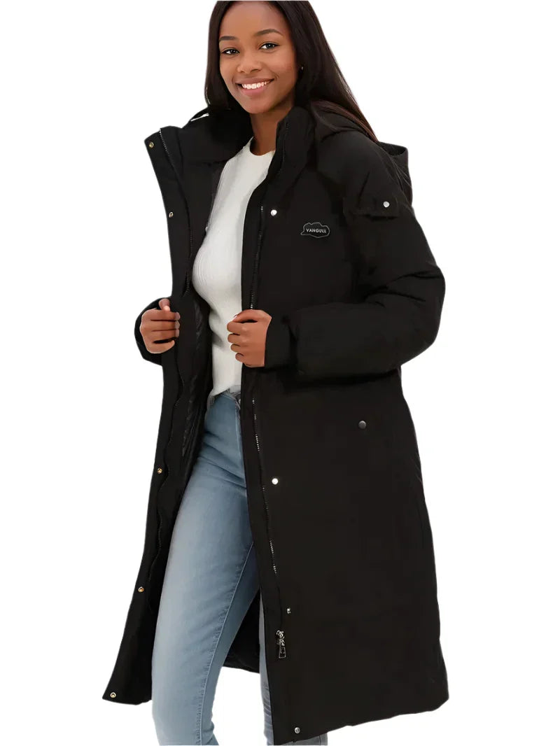 Manteau Long avec Capuche Amovible pour Femme | Idéal pour l’Hiver