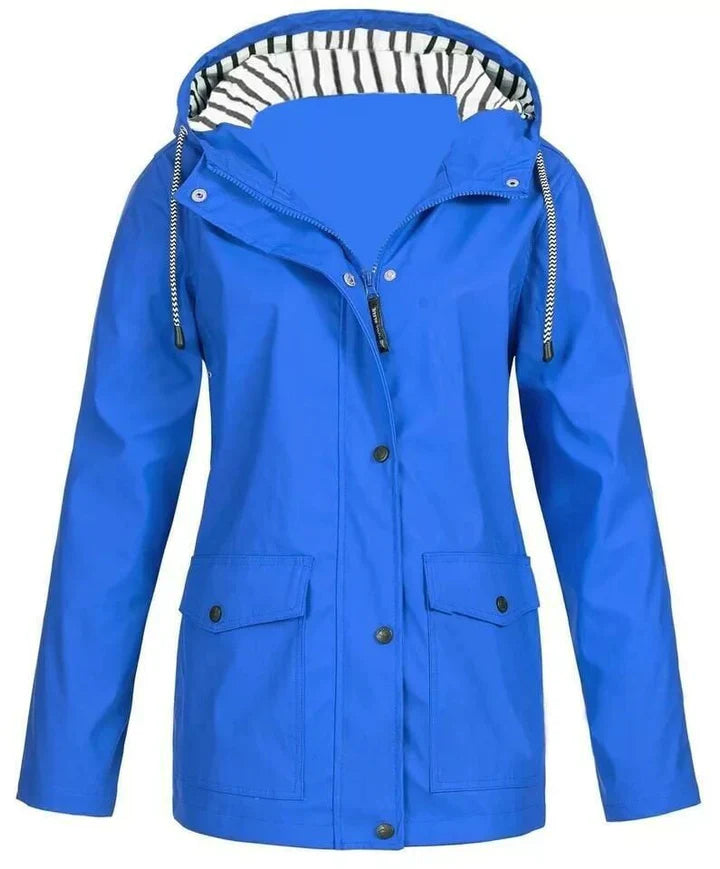 Imperméable Long avec Capuche pour Femme | Idéal pour les Activités en Plein Air