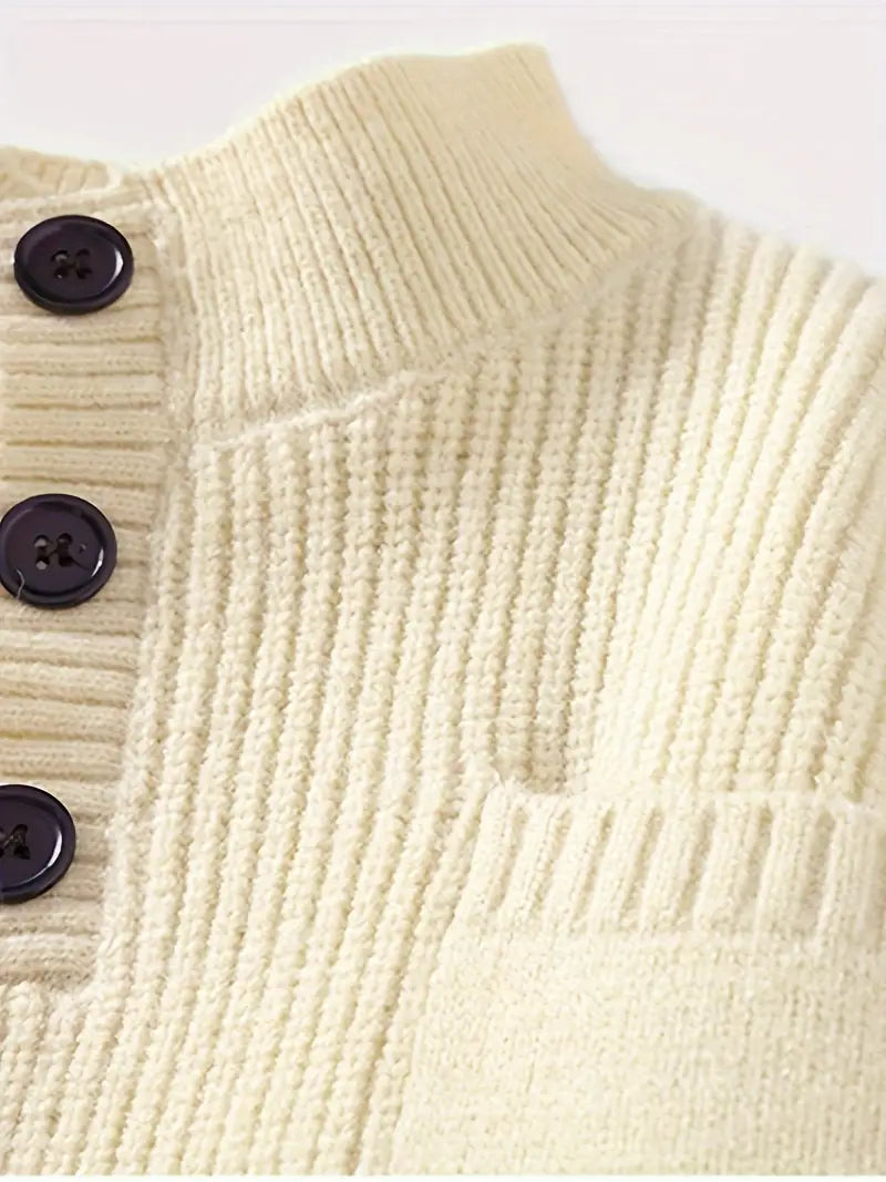 Pull À Col Rond avec Coupe Ajustée pour Homme | Idéal pour L’Automne Et L’Hiver