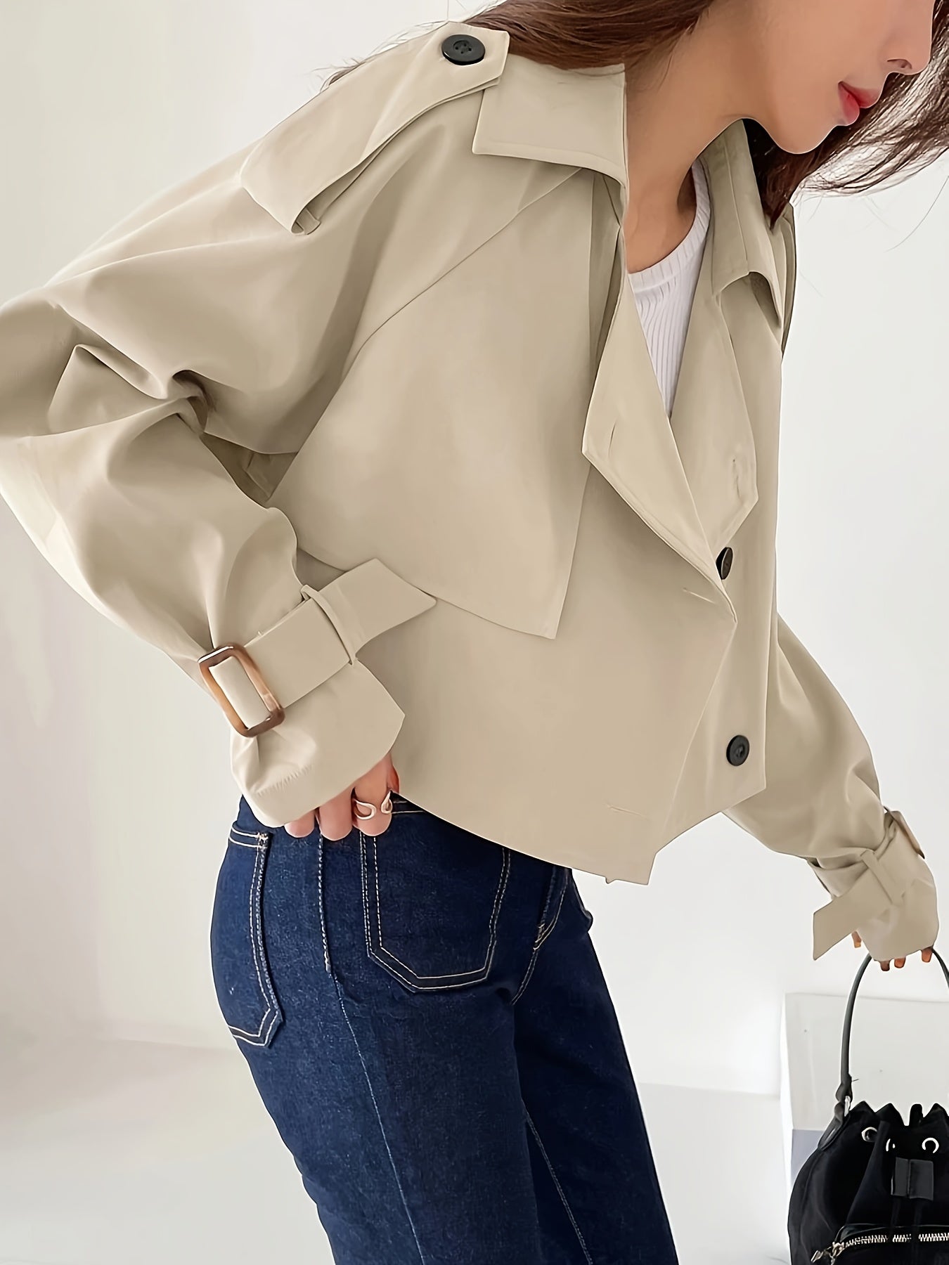 Trench Long à Double Boutonnage pour Femme | Idéal pour la Mi-Saison et l’Hiver