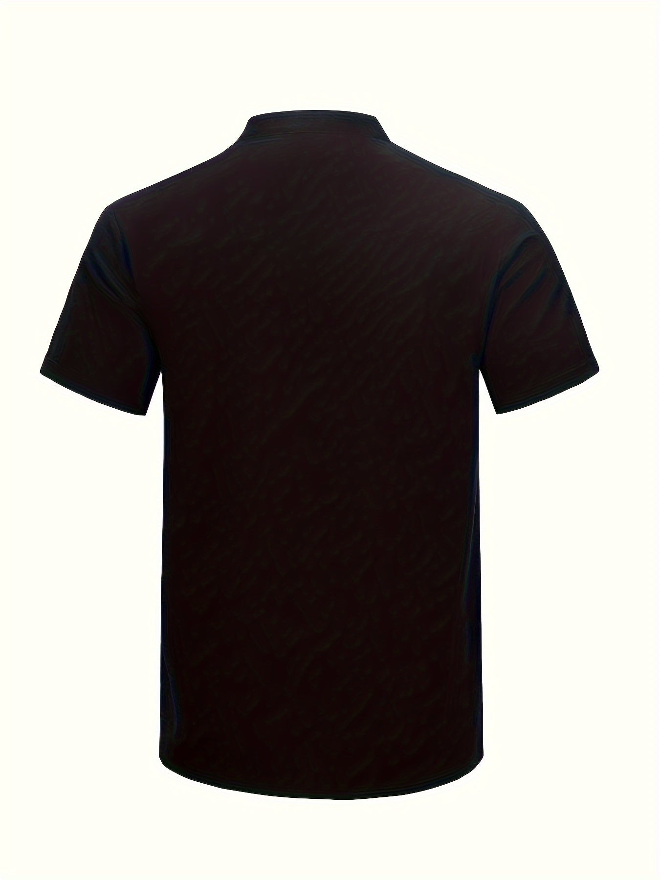 Chemise col montant coupe droite pour hommes