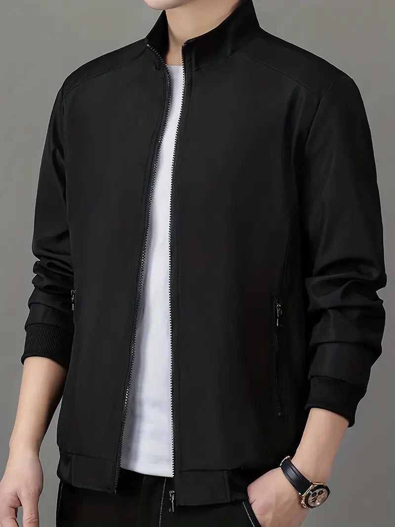Veste Coupe-Vent Légère avec Fermeture Zippée et Coupe Classique pour Hommes | Idéal pour Conditions Météorologiques Variables