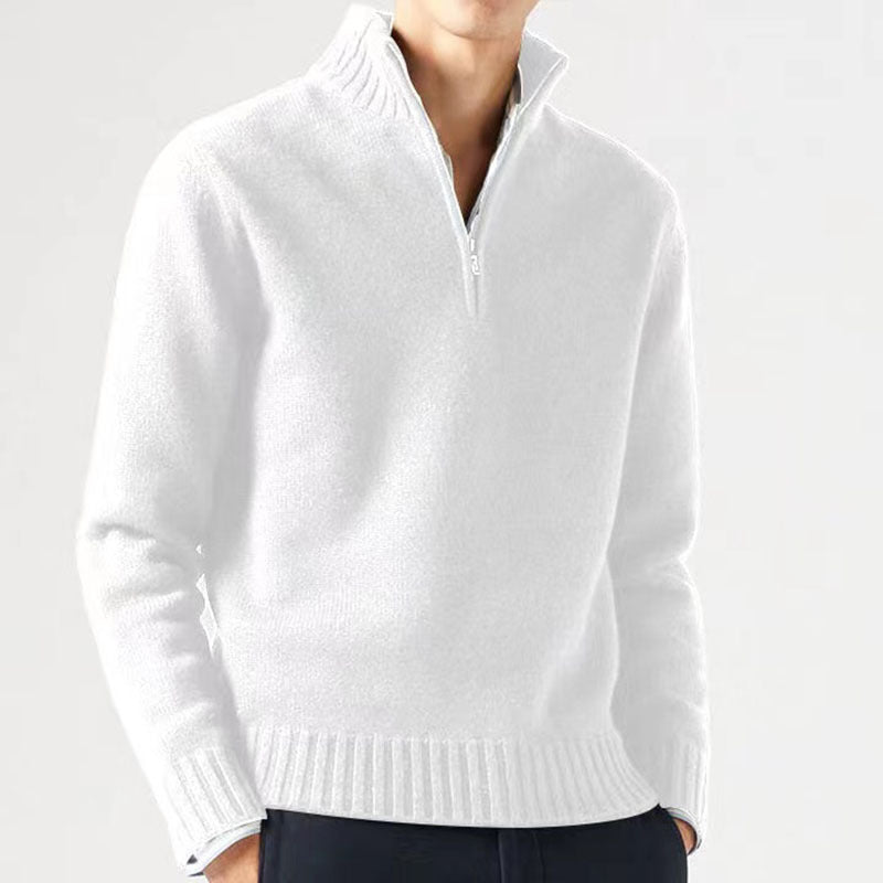 Pull avec Col Zippé pour Homme | Idéal pour Les Tenues Décontractées
