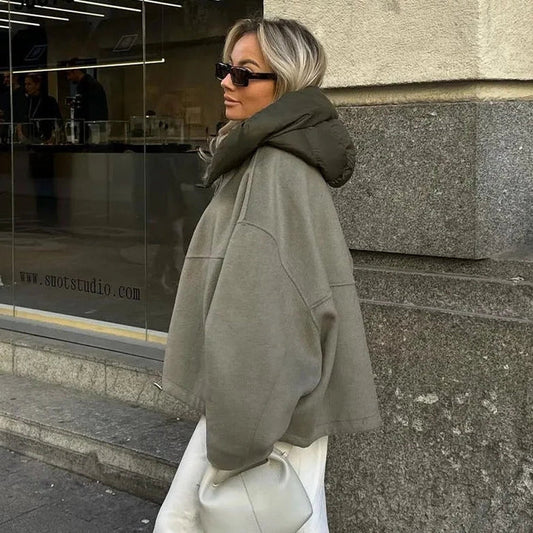 Manteau Long Oversize avec Capuche pour Femme | Idéal pour l’Hiver